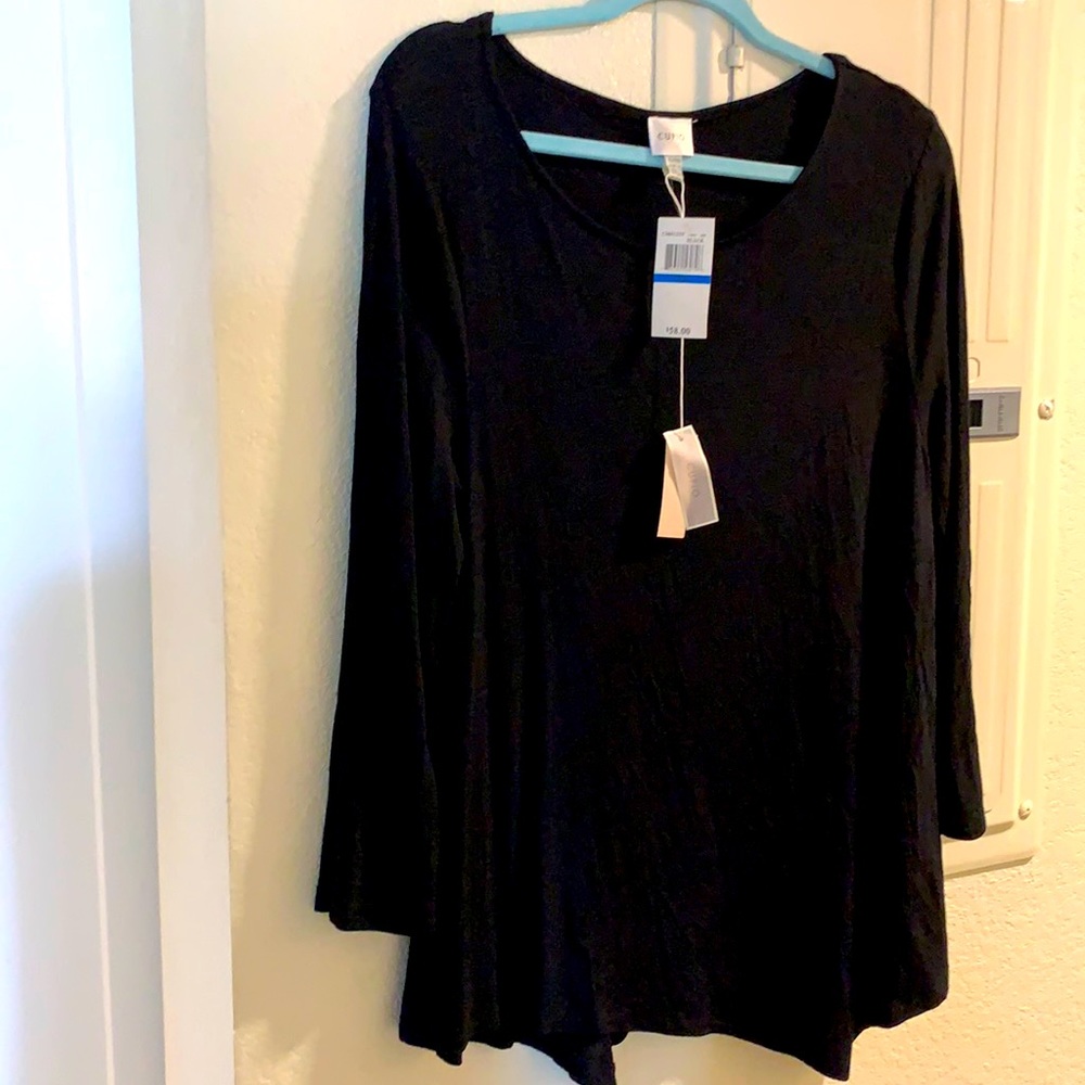 Super soft long sleeve black tee NWT